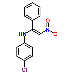 4-氯-n-[(e)-2-硝基-1-苯基-乙烯]苯胺結(jié)構(gòu)式_55577-69-0結(jié)構(gòu)式