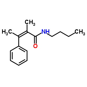 (Z)-n-丁基-α,β-二甲基肉桂酰胺結(jié)構(gòu)式_56604-97-8結(jié)構(gòu)式