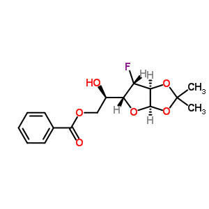 6-O-苯甲?；?3-脫氧-3-氟-1,2-O-異亞丙基-alpha-D-呋喃葡萄糖結(jié)構(gòu)式_56632-74-7結(jié)構(gòu)式