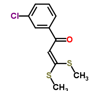 1-(3-氯-苯基)-3,3-雙-甲基磺?；Y(jié)構(gòu)式_56944-68-4結(jié)構(gòu)式