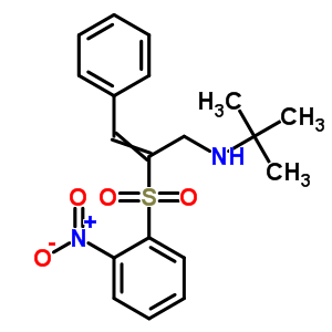 n-(1,1-二甲基乙基)-2-[(2-硝基苯基)磺?；鵠-3-苯基-2-丙烯-1-胺結(jié)構(gòu)式_57109-83-8結(jié)構(gòu)式