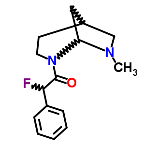 3-[氟(苯基)乙?；鵠-8-甲基-3,8-二氮雜雙環(huán)[3.2.1]辛烷結(jié)構(gòu)式_57269-25-7結(jié)構(gòu)式