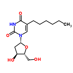 5-己基-2-脫氧尿苷結(jié)構(gòu)式_57741-93-2結(jié)構(gòu)式