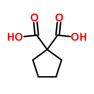 1,1-環(huán)戊烷二羧酸結構式_5802-65-3結構式