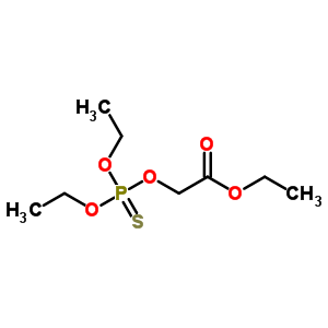 [(二乙氧基膦硫代yl)氧基]乙酸乙酯結(jié)構(gòu)式_5823-25-6結(jié)構(gòu)式