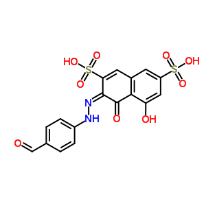 3-[(4-甲?；交?氮雜]-4,5-二羥基-2,7-萘二磺酸二鈉結(jié)構(gòu)式_5850-58-8結(jié)構(gòu)式