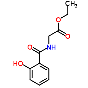 2-[(2-羥基苯甲?；?氨基]乙酸乙酯結(jié)構(gòu)式_5853-89-4結(jié)構(gòu)式
