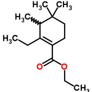 2-乙基-3,6,6-三甲基-2-環(huán)己烯-1-羧酸乙酯結(jié)構(gòu)式_58535-04-9結(jié)構(gòu)式