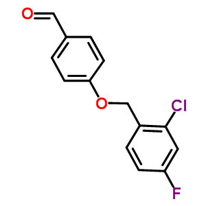 4-[(2-氯-4-氟芐基)氧基]苯甲醛結(jié)構(gòu)式_588681-51-0結(jié)構(gòu)式