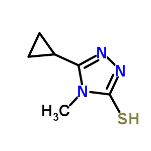 5-環(huán)丙基-4-甲基-4H-1,2,4-噻唑-3-硫醇結構式_588687-37-0結構式
