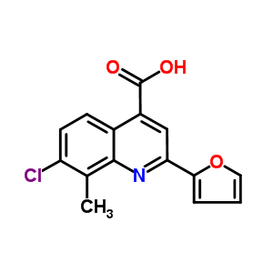 7-氯-2-(2-呋喃基)-8-甲基喹啉-4-羧酸結構式_588696-22-4結構式