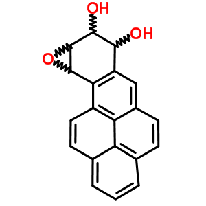 苯并[A]芘二醇環(huán)氧化物結(jié)構(gòu)式_58917-67-2結(jié)構(gòu)式