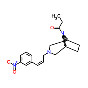 8-丙?；?3-[3-(4-硝基苯基)-2-丙烯基]-3,8-二氮雜雙環(huán)[3.2.1]辛烷結(jié)構(gòu)式_59038-10-7結(jié)構(gòu)式