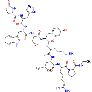 Lysyl(6)-n-ethylprolinamide(9)-des-glycinamide(10)-lhrhStructure,59131-98-5Structure Lysyl(6)-n-ethylprolinamide(9)-des-glycinamide(10)-lhrh Structure,59131-98-5Structure