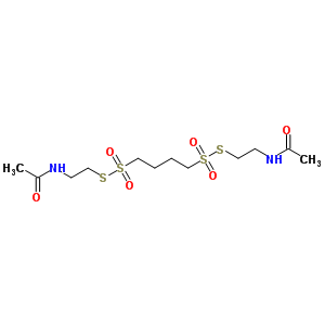 N-[2-[4-(2-乙酰氨基乙基磺?；酋；?丁基磺?；酋；鵠乙基]乙酰胺結(jié)構(gòu)式_5943-39-5結(jié)構(gòu)式