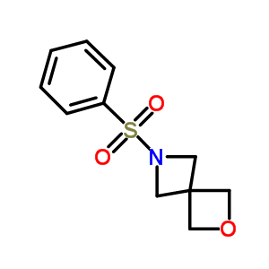 6-(苯基磺?；?-2-噁-6-氮雜螺[3.3]庚烷結(jié)構(gòu)式_59453-77-9結(jié)構(gòu)式