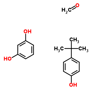 甲醛與 1,3-苯二酚和 4-(1,1-二甲基乙基)苯酚聚合物結(jié)構(gòu)式_59633-97-5結(jié)構(gòu)式