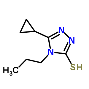 5-環(huán)丙基-4-丙基-4H-1,2,4-噻唑-3-硫醇結(jié)構(gòu)式_603981-93-7結(jié)構(gòu)式