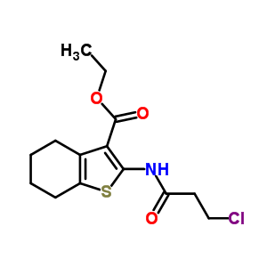 2-[(3-氯-1-氧代丙基)氨基]-4,5,6,7-四氫-1-苯并噻吩-3-羧酸乙酯結構式_60442-45-7結構式