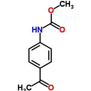 N-(4-乙?；交?-氨基甲酸甲酯結(jié)構(gòu)式_60677-43-2結(jié)構(gòu)式