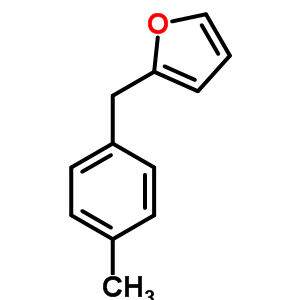 2-(4-甲基芐基)呋喃結(jié)構(gòu)式_60906-77-6結(jié)構(gòu)式