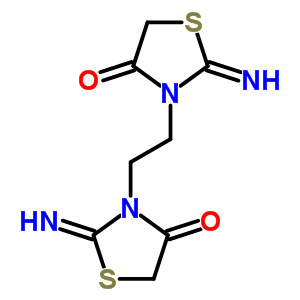 3,3-(1,2-乙烷二基)雙[2-亞氨基-4-噻唑啉酮結(jié)構(gòu)式_61531-76-8結(jié)構(gòu)式