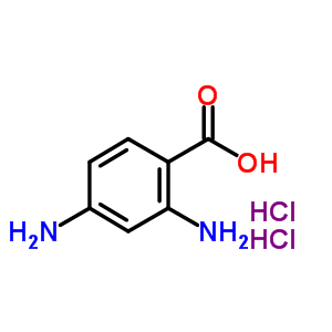 2,4-二氨基苯甲酸鹽酸結(jié)構(gòu)式_61566-58-3結(jié)構(gòu)式