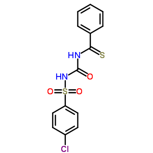 n-[[[(4-氯苯基)磺?；鵠氨基]羰基]-苯硫代甲酰胺結(jié)構(gòu)式_61720-79-4結(jié)構(gòu)式