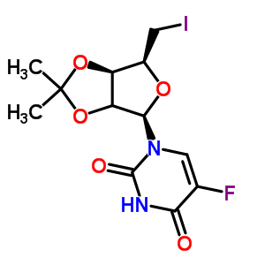 5-脫氧-5-碘-2,3-O-異亞丙基-5-氟尿苷結構式_61787-10-8結構式