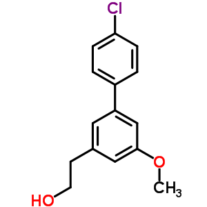 4-氯-3-(2-羥基乙基)-5-甲氧基聯(lián)苯結(jié)構(gòu)式_61888-67-3結(jié)構(gòu)式