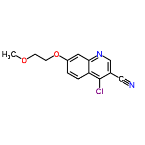 4-氯-7-(2-甲氧基乙氧基)-3-喹啉甲腈結(jié)構(gòu)式_622369-73-7結(jié)構(gòu)式