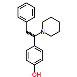 4-[2-苯基-1-(1-哌啶基)乙基]苯酚鹽酸鹽結(jié)構(gòu)式_6277-90-3結(jié)構(gòu)式