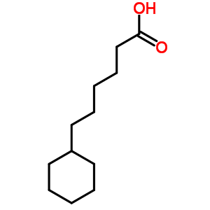 6-環(huán)己基己酸結(jié)構(gòu)式_6283-88-1結(jié)構(gòu)式