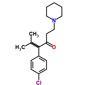 4-(4-氯苯基)-5-甲基-1-(1-哌啶)-3-己酮結(jié)構(gòu)式_6314-80-3結(jié)構(gòu)式