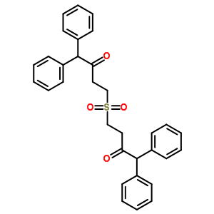4-(3-氧代-4,4-二苯基-丁基)磺?；?1,1-二苯基-丁烷-2-酮結(jié)構(gòu)式_63261-20-1結(jié)構(gòu)式
