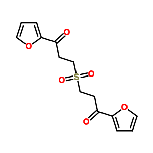 1-(2-呋喃基)-3-[3-(2-呋喃基)-3-氧代-丙基]磺酰基-丙烷-1-酮結構式_63261-21-2結構式