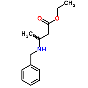 3-(芐基氨基)丁酸乙酯結構式_6335-80-4結構式