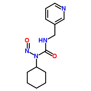 1-環(huán)己基-1-亞硝基-3-(吡啶-3-甲基)脲結(jié)構(gòu)式_63668-35-9結(jié)構(gòu)式