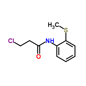 3-氯-n-[2-(甲基硫代)苯基]丙酰胺結構式_6397-38-2結構式
