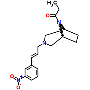 8-丙?；?3-[3-(3-硝基苯基)-2-丙烯基]-3,8-二氮雜雙環(huán)[3.2.1]辛烷結構式_63990-46-5結構式