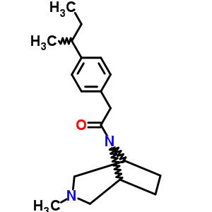 8-(P-異丁基苯基乙?；?-3-甲基-3,8-二氮雜雙環(huán)[3.2.1]辛烷結(jié)構(gòu)式_63990-63-6結(jié)構(gòu)式
