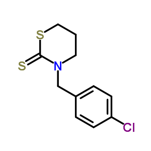 3-[(4-氯苯基)甲基]-1,3-噻嗪烷-2-硫酮結構式_64067-76-1結構式