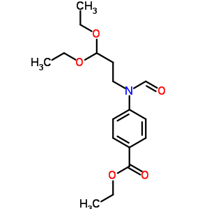 4-[(3,3-二乙氧基丙基)甲?；被鵠-苯甲酸乙酯結構式_6416-88-2結構式