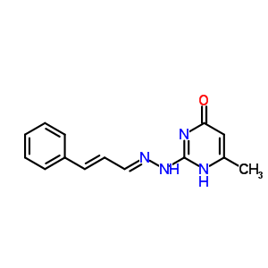 2-(亞肉桂基肼基)-4-羥基-6-甲基嘧啶結(jié)構(gòu)式_64792-21-8結(jié)構(gòu)式