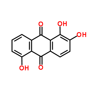 1,2,5-三羥基蒽醌結(jié)構(gòu)式_6486-93-7結(jié)構(gòu)式