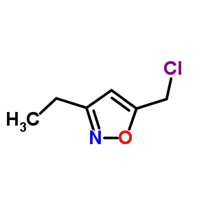 5-(氯甲基)-3-乙基異噁唑結構式_64988-69-8結構式