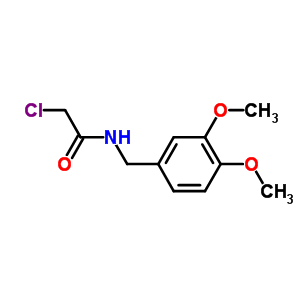 2-氯-n-(3,4-二甲氧基芐基)乙酰胺結構式_65836-72-8結構式