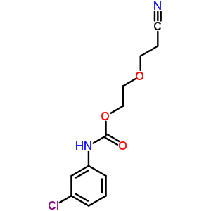 (9CI)-(3-氯苯基)-氨基甲酸 2-(2-氰基乙氧基)乙酯結(jié)構(gòu)式_6629-50-1結(jié)構(gòu)式