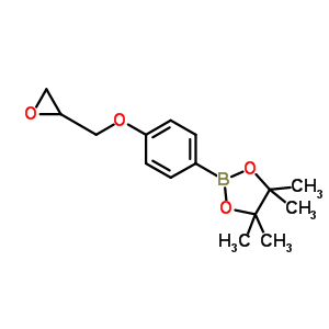 4-(環(huán)氧乙烷-2-基甲氧基)苯硼酸頻那醇酯結(jié)構式_664991-83-7結(jié)構式