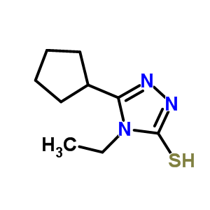5-環(huán)戊基-4-乙基-4H-1,2,4-噻唑-3-硫醇結(jié)構(gòu)式_667412-81-9結(jié)構(gòu)式